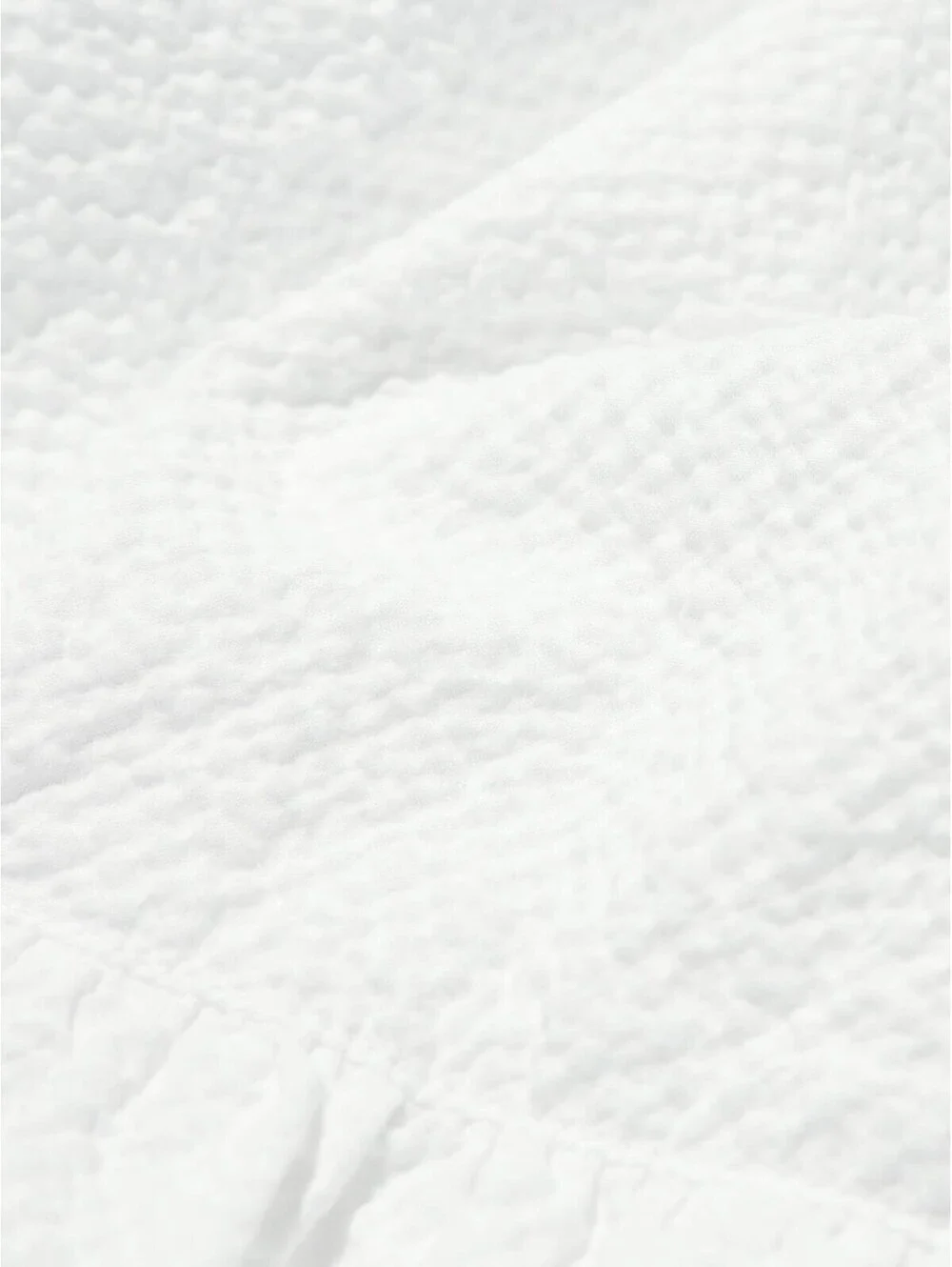 Uniqlo Seersucker Volume Mini Skirt NWT Off White Large